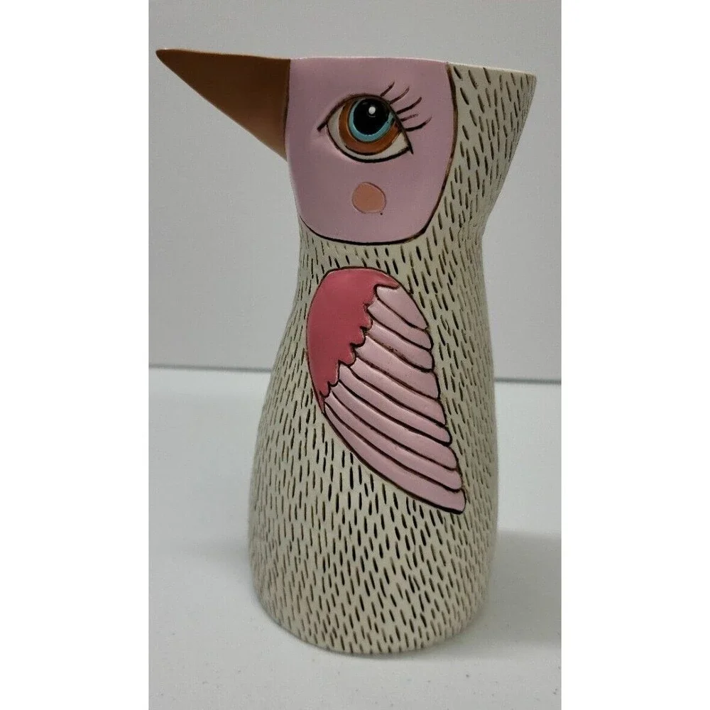 Colorful Bird Vase by Allen Designs
